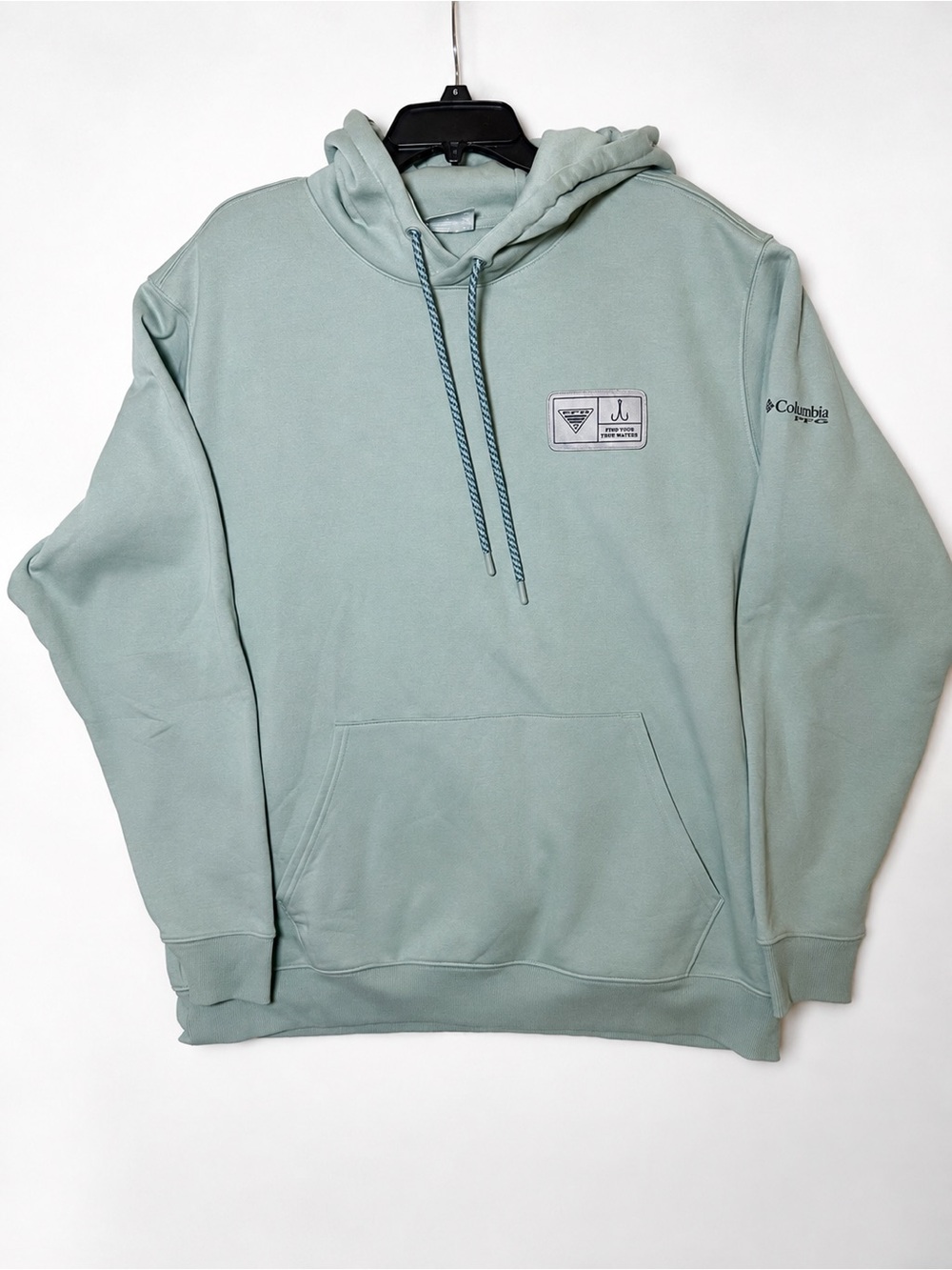 Columbia PFG Castback Hoodie Mens XXL Sage Green First On The Water Pullover